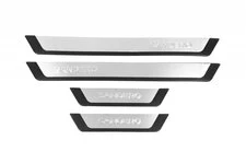 Накладки на пороги Flexill (4шт, нерж) Exclusive для Renault Sandero 2013-2022 рр