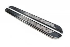 Бокові пороги Maydos V2 (2 шт., алюміній -2025 нерж) для Renault Lodgy 2013-2022 рр