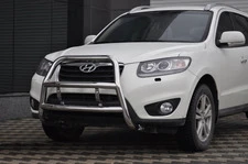 Кенгурятник WT018 (нерж.) для Hyundai Santa Fe 2 2006-2012 рр