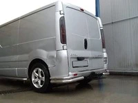 Задні куточки AK003-Подвійний (нерж) для Nissan Primastar 2002-2014 рр