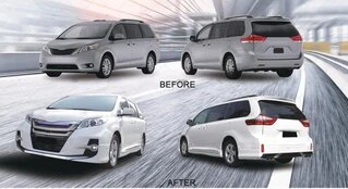 Комплект обвісів GBT для Toyota Sienna 2010-2020 рр