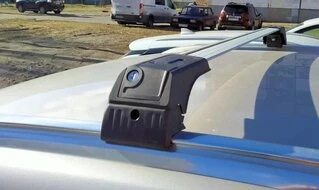 Автобагажник Ercul V4 (хром, пара) для Daewoo Lanos