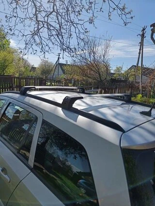 Автобагажник Ercul V4 (хром, пара) для Daewoo Lanos