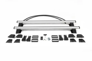 Перемички на гладку дах (2 шт, Asaf V4) для Chevrolet Aveo T250 2005-2011 рр