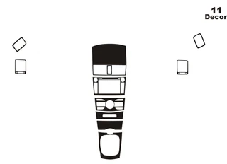 Накладки на панель (тип 1) для Toyota Corolla 2007-2013 рр