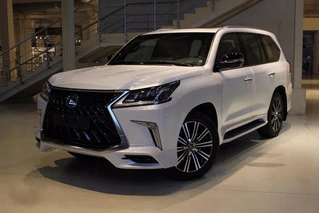 Бокові пороги (дизайн Lexus 2016-2025) Білий колір для Lexus LX570/450d