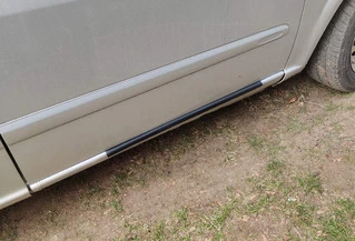 Накладки на пороги EuroCap (2 шт, ABS) для Mercedes Vito W639 2004-2014 рр