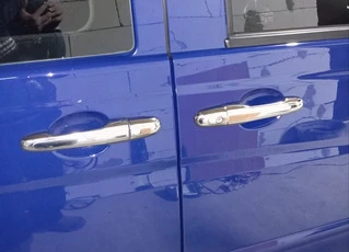 Накладки на ручки (нерж) 4 штуки, OmsaLine - Італійська нержавійка для Mercedes Vito W639 2004-2014 рр