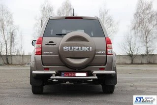 Задній захист AK003-2 (нерж) для Suzuki Grand Vitara 2005-2017 рр