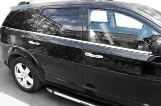 Окантовка вікон (6 шт, нерж.) для Dodge Journey 2008- рр