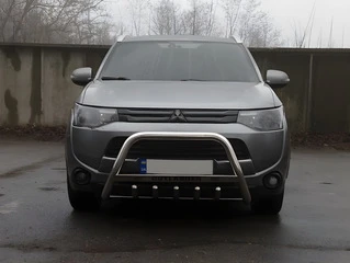 Кенгурятник WT004 (нерж.) для Mitsubishi Outlander 2012-2021 рр