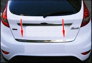 Кромка багажника (нерж.) Carmos - Турецька сталь для Ford Fiesta 2008-2017 рр