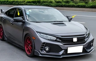 Накладки на дзеркала BMW-Style (2 шт) для Honda Civic Sedan X 2016-2021 рр