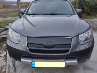Зимова решітка 2005-2010 (верхня) Матова для Hyundai Santa Fe 2 рр