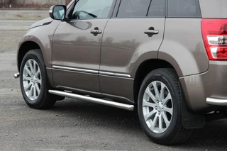 Бічні труби BB001 (2 шт., нерж) 60 мм для Suzuki Grand Vitara 2005-2017 рр