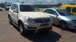 Кенгурятник WT004 (нерж) для SsangYong Rexton I 2001-2017 рр