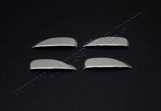 Накладки на ручки (4 шт., нерж.) Carmos - Турецька сталь для Dacia Duster 2018-2024 рр