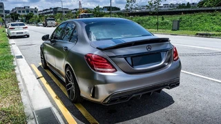 Комплект обвісів з повним заднім бампером (дизайн Black Mamba C63GT) для Mercedes C-сlass W205 2014-2021рр