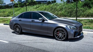 Комплект обвісів з повним заднім бампером (дизайн Black Mamba C63GT) для Mercedes C-сlass W205 2014-2021рр
