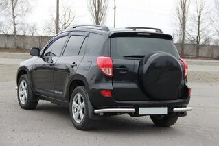 Задні куточки AK003 (2 шт., нерж) для Toyota Rav 4 2006-2013 рр