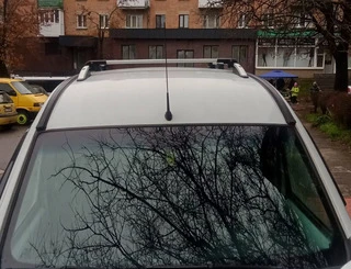 Перемички на рейлінги під ключ (2 шт) Чорний для Renault Kangoo 1998-2008 рр