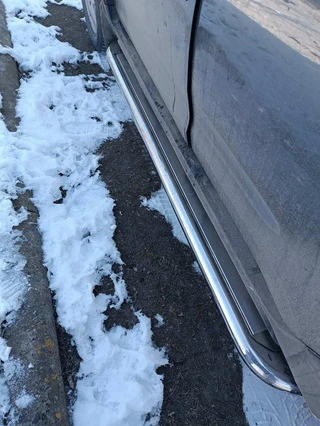 Бокові пороги Premium (2 шт., нерж.) Ø60 для Dacia Duster 2018-2024 рр