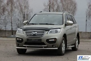 Передній захист ST014 (нерж) 51/42 мм для Lifan X60