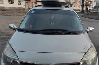 Накладки на дзеркала (2 шт, нерж) для Renault Scenic/Grand 2003-2009 рр