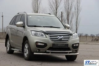 Передній захист ST014 (нерж) 51/42 мм для Lifan X60