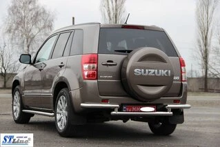 Задній захист AK003-2 (нерж) для Suzuki Grand Vitara 2005-2017 рр
