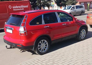Молдинг дверних стійок (8 шт, нерж.) для Honda CRV 2007-2011 рр