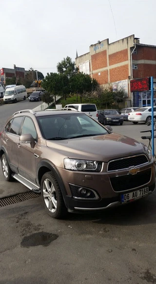 Бокові пороги Allmond Grey (2 шт., Алюміній) 2006-2015 для Chevrolet Captiva рр