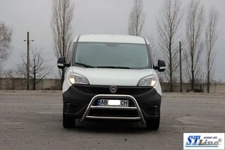 Кенгурятник WT022 (нерж.) 51 мм для Fiat Doblo II 2010-2022 рр
