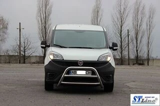 Кенгурятник WT022 (нерж.) 51 мм для Fiat Doblo II 2010-2022 рр