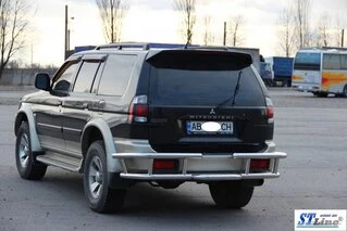 Задній захист AK-Special (нерж) для Mitsubishi Pajero Sport 1996-2007 рр