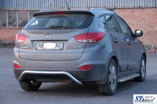 Задній захист AK007 (нерж.) для Hyundai IX-35 2010-2015 рр
