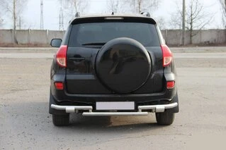 Задній захист AK005-2 (2 шт., нерж) для Toyota Rav 4 2006-2013 рр