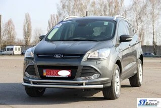 Передній захист ST014 (нерж.) 51/42 мм для Ford Kuga/Escape 2013-2019 рр