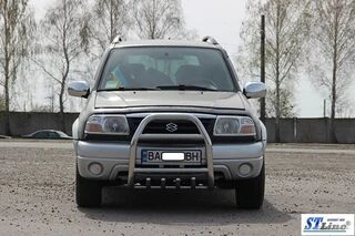 Кенгурятник QT007 (нерж) для Suzuki Vitara 1998-2006 рр