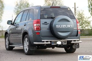 Задній захист AK005-3 (нерж) для Suzuki Grand Vitara 2005-2017 рр