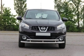 Передній подвійний вус ST016 (нерж) 60/42 мм для Nissan Qashqai 2010-2014рр
