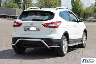 Задня дуга AK007-Plus (нерж) для Nissan Qashqai 2014-2021 рр