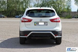Задня дуга AK007-Plus (нерж) для Nissan Qashqai 2014-2021 рр