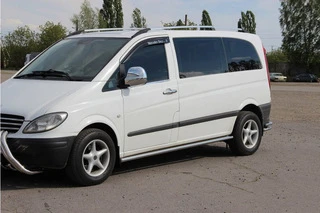 Бічні труби BB001 (2 шт., нерж.) d60, Коротка/Середня бази для Mercedes Vito W639 2004-2014 рр