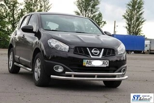 Передній подвійний вус ST016 (нерж) 60/42 мм для Nissan Qashqai 2010-2014рр