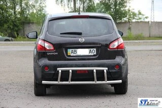 Задня дуга AK011 (нерж.) для Nissan Qashqai 2010-2014рр