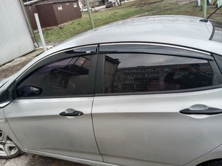 Вітровики з хромом SD (4 шт, Niken) для Hyundai Accent 2011-2017 рр