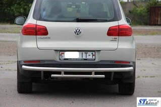 Задній захист AK002-2 (нерж) для Volkswagen Tiguan 2007-2016 рр