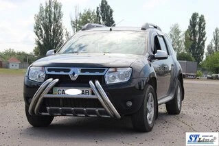 Кенгурятник WT01 (нерж) для Renault Duster 2008-2017 рр