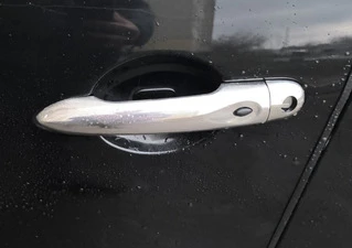 Накладки на ручки (4 шт., нерж.) Без чіпа, OmsaLine - Італійська нержавійка для Renault Megane III 2009-2016 рр